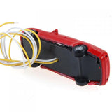 Maxbell 12x10Pcs Flaring Light Painted Model Cars w/ Wires Scale N (1 to 150) EC150-3