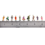 Maxbell 50pcs Painted Seated Passengers+24 Standing People Scenery Layout 1:87 HO Scale