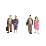 Maxbell 24 Seated+24 Standing Painted People Figures Model Trains Passanger 1:87 HO