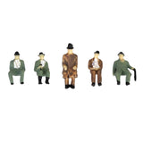 Maxbell 24 Seated+24 Standing Painted People Figures Model Trains Passanger 1:87 HO