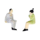 Maxbell 24 Seated+24 Standing Painted People Figures Model Trains Passanger 1:87 HO