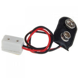 Maxbell 15xDollhouse Miniature 9V Battery Connector w/ Wire and Single Receptacle LA005