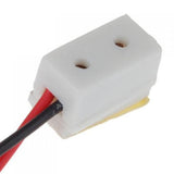 Maxbell 15xDollhouse Miniature 9V Battery Connector w/ Wire and Single Receptacle LA005