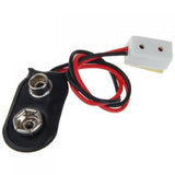 Maxbell 15xDollhouse Miniature 9V Battery Connector w/ Wire and Single Receptacle LA005