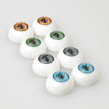 Maxbell 16Pcs Half Round Hollow Acrylic Fake Eyes Eyeballs Doll making Repair 5mm/16mm