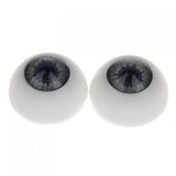 Maxbell 16Pcs Half Round Hollow Acrylic Fake Eyes Eyeballs Doll making Repair 5mm/16mm