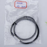 Maxbell 4Pcs 3mm Rubber Cord Chocker NECKLACE STAINLESS STEEL Clasp 35cm 40cm 50cm 60cm