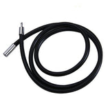 Maxbell 4pcs 3mm Black Rubber Necklace Cord Choker Jewelry Cord with Clasp 16 / 18 inch