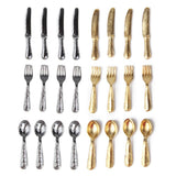 Maxbell 1/12 Doll House Steel Tableware, Dining Ware Porcelain Dish Plate, Cooking Tools