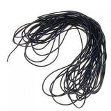 Maxbell 10yds 2mm Black Round Real Genuine Leather Jewelry Beading String+1.5mm 10m Cord