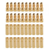 Maxbell 40Pairs 2mm+3.5mm Male Female Bullet Banana Plug Connector for Battery Motor
