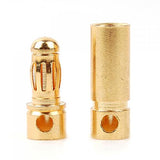 Maxbell 40Pairs 2mm+3.5mm Male Female Bullet Banana Plug Connector for Battery Motor