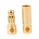 Maxbell 20 Pairs 3.5mm Gold-plated Banana Plug Motor Electronic Connector