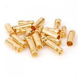 Maxbell 20 Pairs 3.5mm Gold-plated Banana Plug Motor Electronic Connector