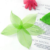Maxbell 6x50Pcs Natural Catbrier Skeleton Leaf Leaves Card Scrapbook - Green