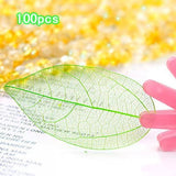 Maxbell 100pcs Natural Leaves Card Scrapbook  Wedding Card  Scrapbooking DIY