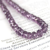 Maxbell 3x 100pcs Violet Crystal Glass Faceted loose Beads 4x6mm