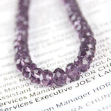 Maxbell 3x 100pcs Violet Crystal Glass Faceted loose Beads 4x6mm