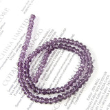 Maxbell 3x 100pcs Violet Crystal Glass Faceted loose Beads 4x6mm