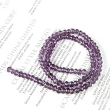 Maxbell 3x 100pcs Violet Crystal Glass Faceted loose Beads 4x6mm