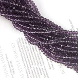 Maxbell 3x 100pcs Violet Crystal Glass Faceted loose Beads 4x6mm