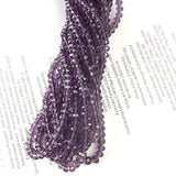 Maxbell 3x 100pcs Violet Crystal Glass Faceted loose Beads 4x6mm