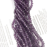 Maxbell 3x 100pcs Violet Crystal Glass Faceted loose Beads 4x6mm