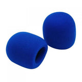 Maxbell 2x Mic Interview ABS Flag Station+ 2 Pairs Foam Microphone Covers