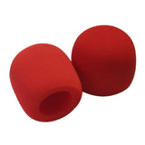 Maxbell 6x2PCS Microphone Foam Cover - Red