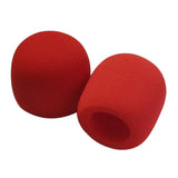 Maxbell 6x2PCS Microphone Foam Cover - Red