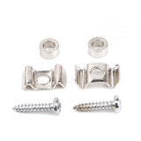 Maxbell 2pc Guitar Roller String Tree Guide Retainer Spacer Secure Screw+2pc Strap Lock