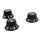 Maxbell 2sets Speed Volume Tone Control knobs For Fender   Guitar White+Black