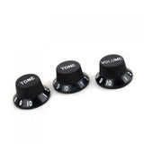 Maxbell 2sets Speed Volume Tone Control knobs For Fender   Guitar White+Black