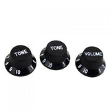 Maxbell 2sets Speed Volume Tone Control knobs For Fender   Guitar White+Black