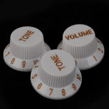 Maxbell 2sets Speed Volume Tone Control knobs For Fender   Guitar White+Black