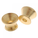Maxbell 2 Pair (4PCs) Chromeplated & Golden Strap Lock for Acoustic Electric Guitar Bass