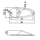 Maxbell 6x1pc Gold Output Jack Socket for Electric Guitar