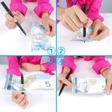 Maxbell Magic Trick Toy Tool Coin Disappear +Ball Pen + Broken Rope Restore +Rings Set