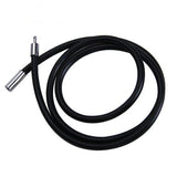 Maxbell 4pcs 3mm Black Rubber Necklace Cord Choker Jewelry Cord with Clasp 16 / 18 inch