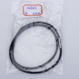 Maxbell 4pcs 3mm Black Rubber Necklace Cord Choker Jewelry Cord with Clasp 16 / 18 inch