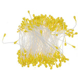 Maxbell 340pcs Yellow+ White Mini Bouquet Artificial Flower Stamen Millinery Sugarcraft