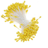 Maxbell 340pcs Yellow+ White Mini Bouquet Artificial Flower Stamen Millinery Sugarcraft