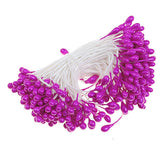 Maxbell 3x 170pcs Pearl Double Tip Floral Stamens DIY Cake Sugar Craft Wedding Decor