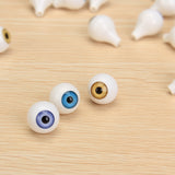 Maxbell 2 x 16Pcs 14mm 16mm Round Acrylic Doll Eyes Eyeballs for Porcelain Dolls Masks
