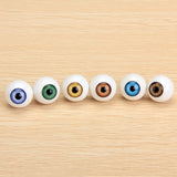 Maxbell 2 x 16Pcs 14mm 16mm Round Acrylic Doll Eyes Eyeballs for Porcelain Dolls Masks