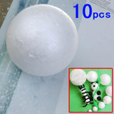 Maxbell 30 Pieces 4cm 6cm 7cm White Modelling Craft Styrofoam Polystyrene Foam Balls