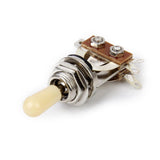Maxbell 6x3-way Toggle Switch for Les Paul Electric Guitar - Silver w/ Cream Tip