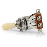 Maxbell 4x3-way Toggle Switch for Les Paul Electric Guitar - Silver w/ Cream Tip
