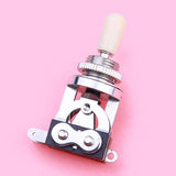 Maxbell 4x3-way Toggle Switch for Les Paul Electric Guitar - Silver w/ Cream Tip