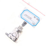 Maxbell 2x Cream/Black Tip 3-way Toggle Switch Tip for Les Paul Electric Guitar Silver